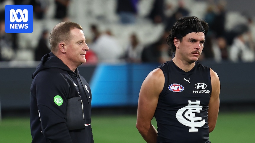 Carlton coach Michael Voss calls out 'bullying' in the media coverage since Elijah Hollands's hospitalisation