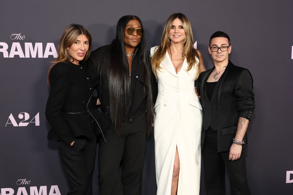 Nina Garcia, Law Roach, Heidi Klum, and Christian Siriano 