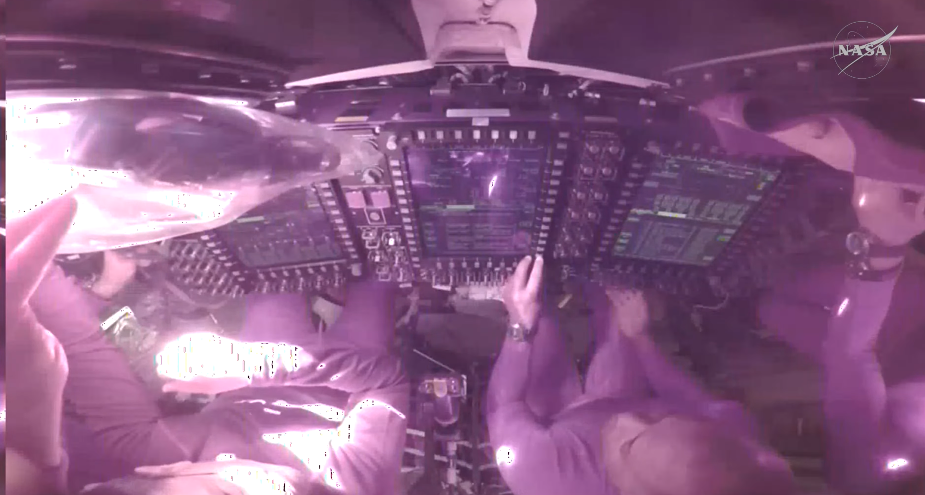 Artemis II in burn orientation