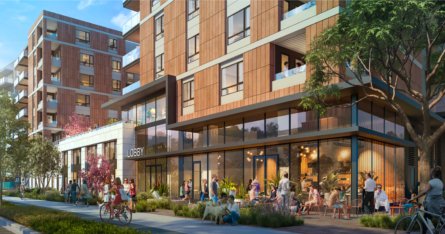 788 San Antonio Road sidewalk view, rendering by KTGY Group