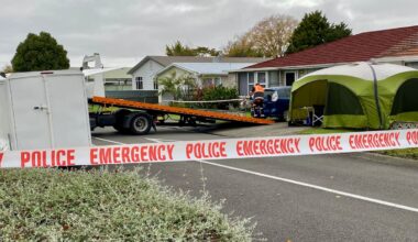 Woman and two young children killed in Hastings: Flowers laid at scene as police confirm new details