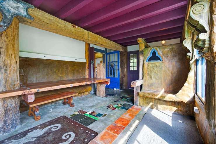 John Gosney’s Gaudí-inspired home at 88 Wakapuaka Road, in Nelson. Photo / Supplied