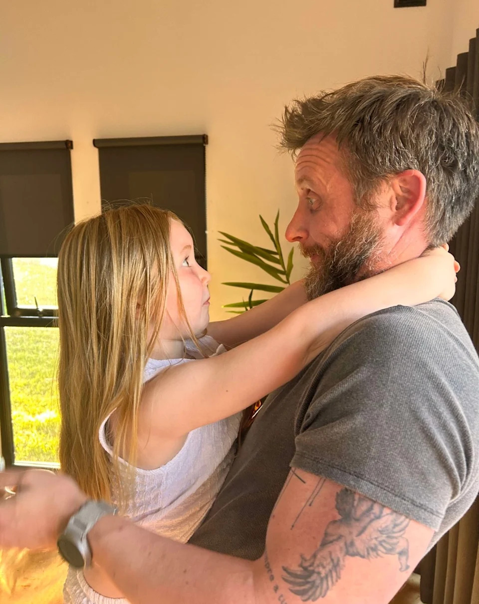 Gordy and Ayda hugging