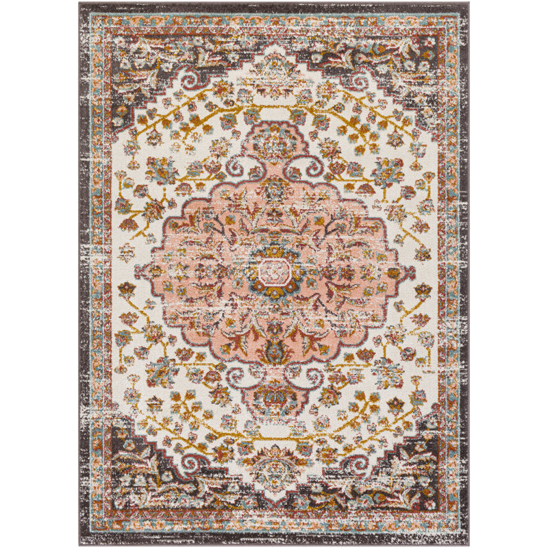 Charlton Home&reg; Agner Oriental Dark Red/saffron Area Rug &amp; Reviews | Wayfair