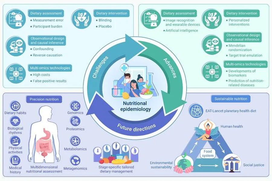 Infographic of nutrition epidemiology