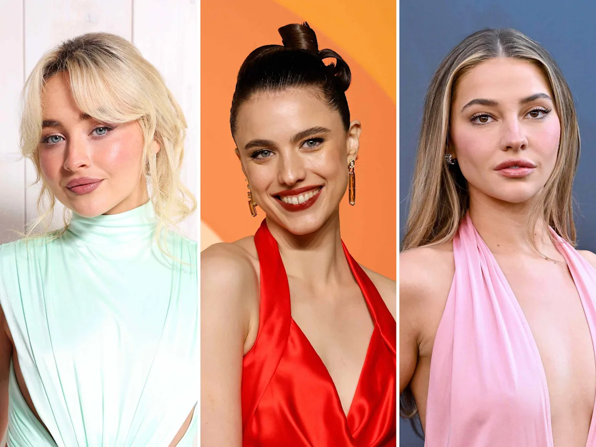 Sabrina Carpenter, Margaret Qualley, and Madelyn Cline Coordinate in Matching Lingerie and Diamond Jewelry