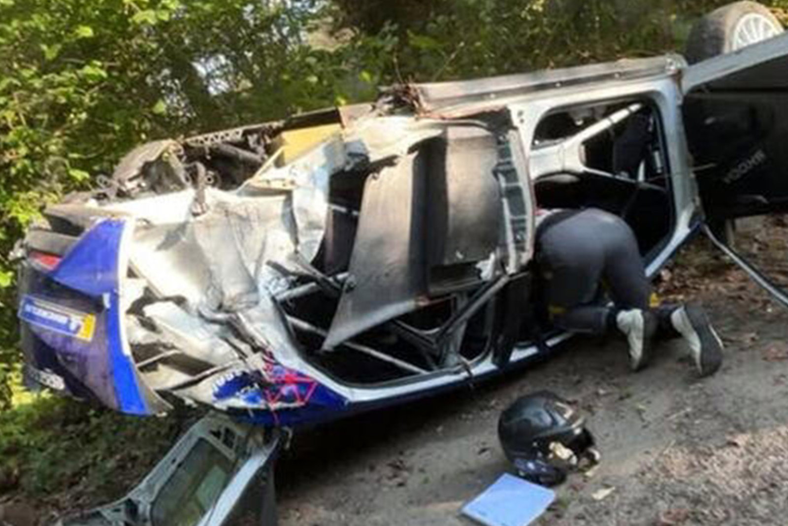 Jos Verstappen unhurt after horror rally crash