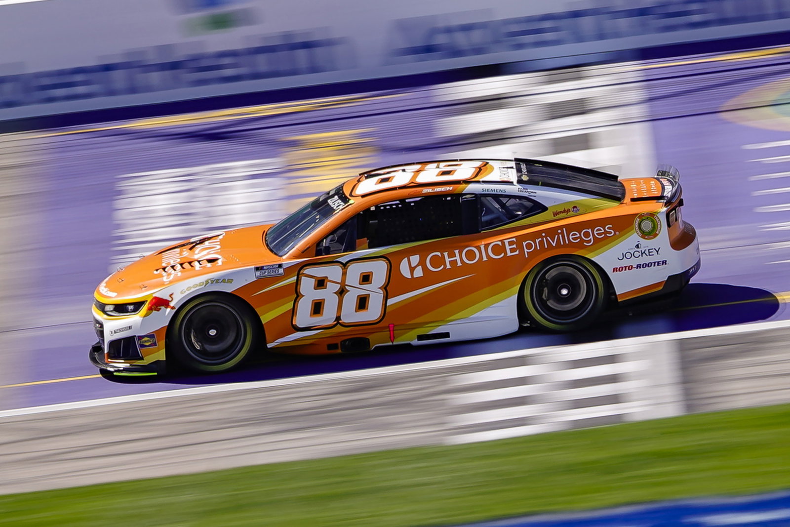 Connor Zilisch during the NASCAR Cup Series at Kansas Speedway.