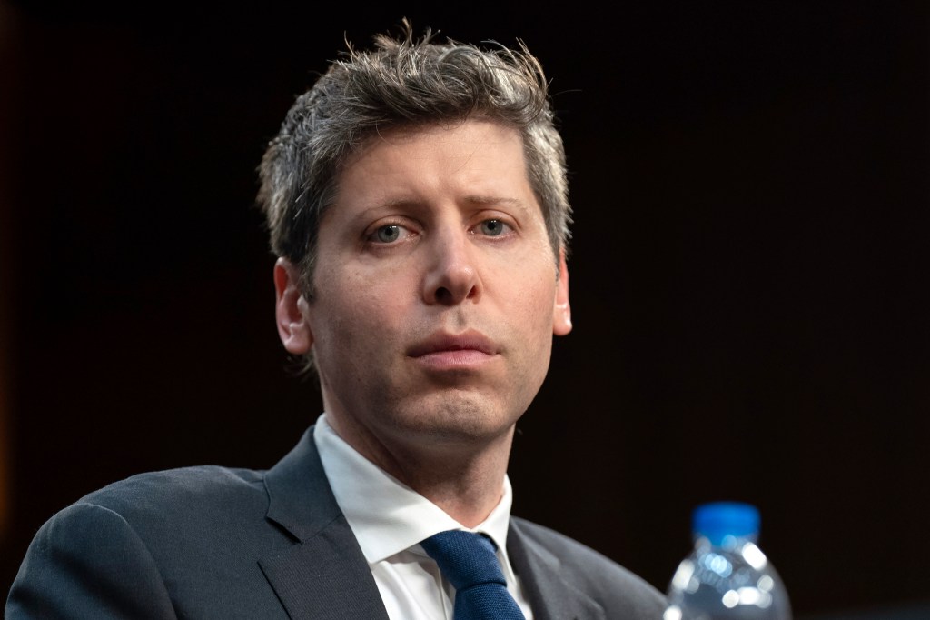 FILE - Sam Altman, Co-Founder and Chief Executive Officer, OpenAI, testifies before a Senate Committee on Commerce, Science, and Transportation hearing on Capitol Hill in Washington, on May 8, 2025. (AP Photo/Jose Luis Magana, File)