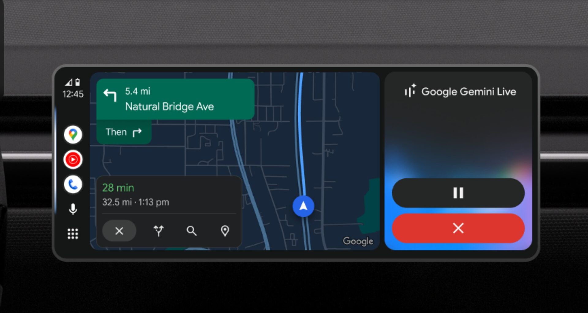 Android Auto Gemini 5 Gemini Live