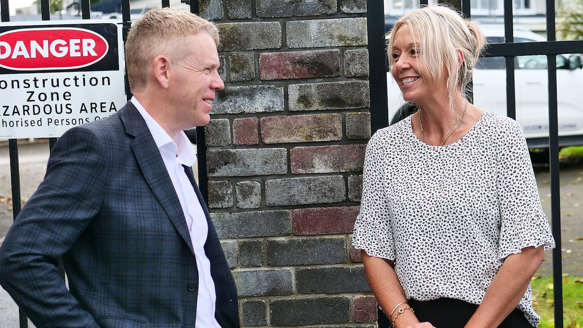 Waikato flooding: Labour leader Chris Hipkins visits damaged Ōtorohanga school