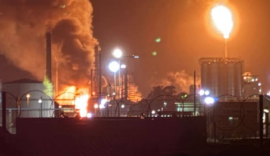 Fire breaks out at Viva Energy oil refinery in Geelong, Australia