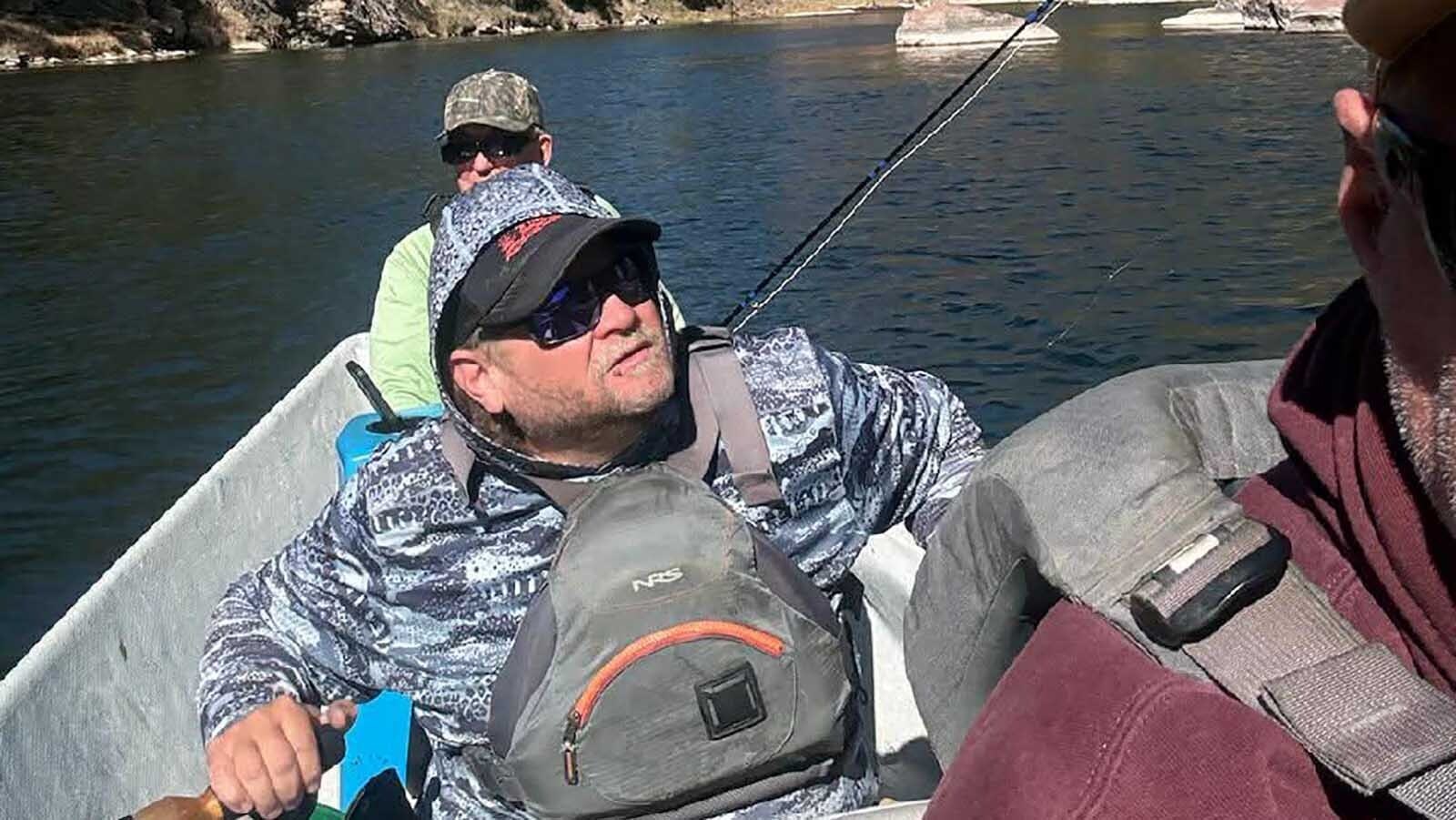 Between working on his art, former truck driver Brandon Clark spends his time on the river guiding fishing trips. His dream is to use part of his art sales to fund charity fishing trips.