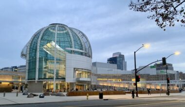 The exterior of city hall in San Jose, California