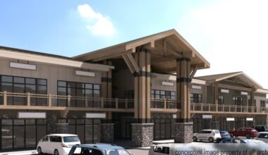 Renderings show plans to replace burnt-down Nederland shopping center