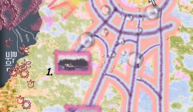 Nao Lee’s posters are digital terrains that hide small and unruly treasures for you to find