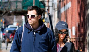 Harry Styles fuels speculation he is engaged to Zoe Kravitz after she was snapped wearing huge diamond ring