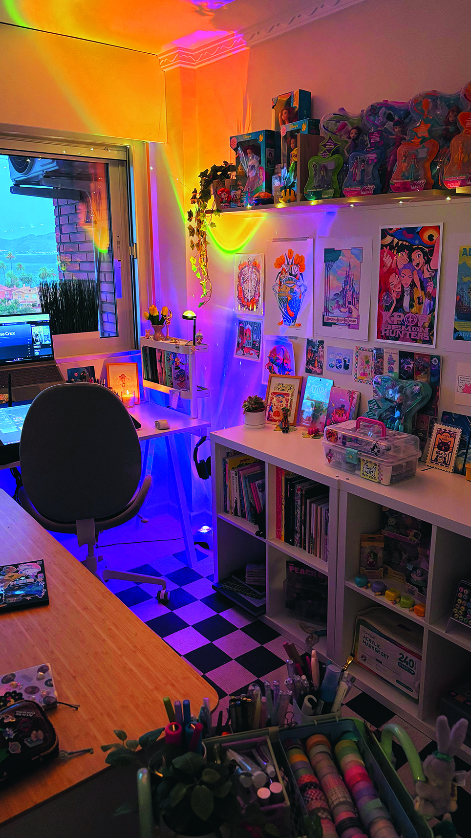 Gretel Lusky's art studio