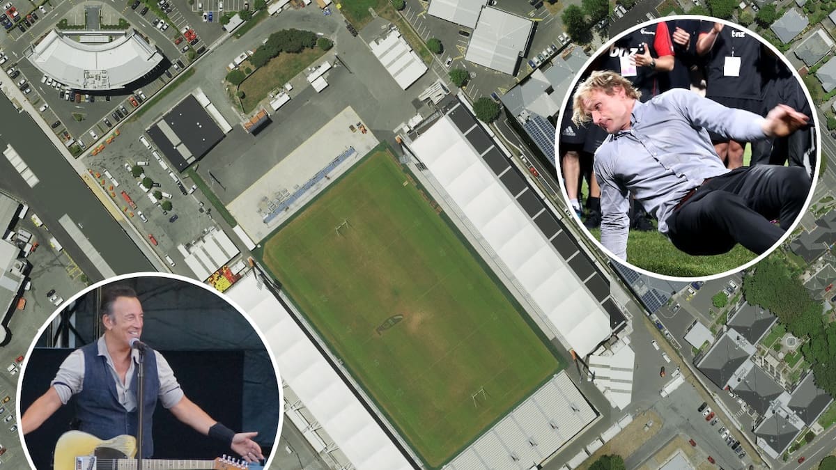 Christchurch’s temporary stadium at Addington Showgrounds era ends as Crusaders move to One NZ Stadium
