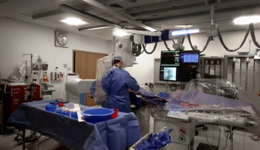 A procedure room at Tufts Medical Center was photographed in 2024. Union members say they have complained for months about a nursing shortage.