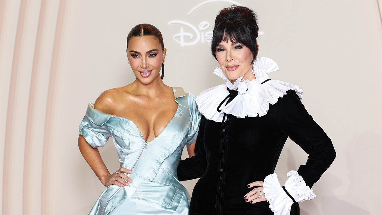 Kim Kardashian and youthful mom Kris Jenner at the All’s Fair premiere in Paris