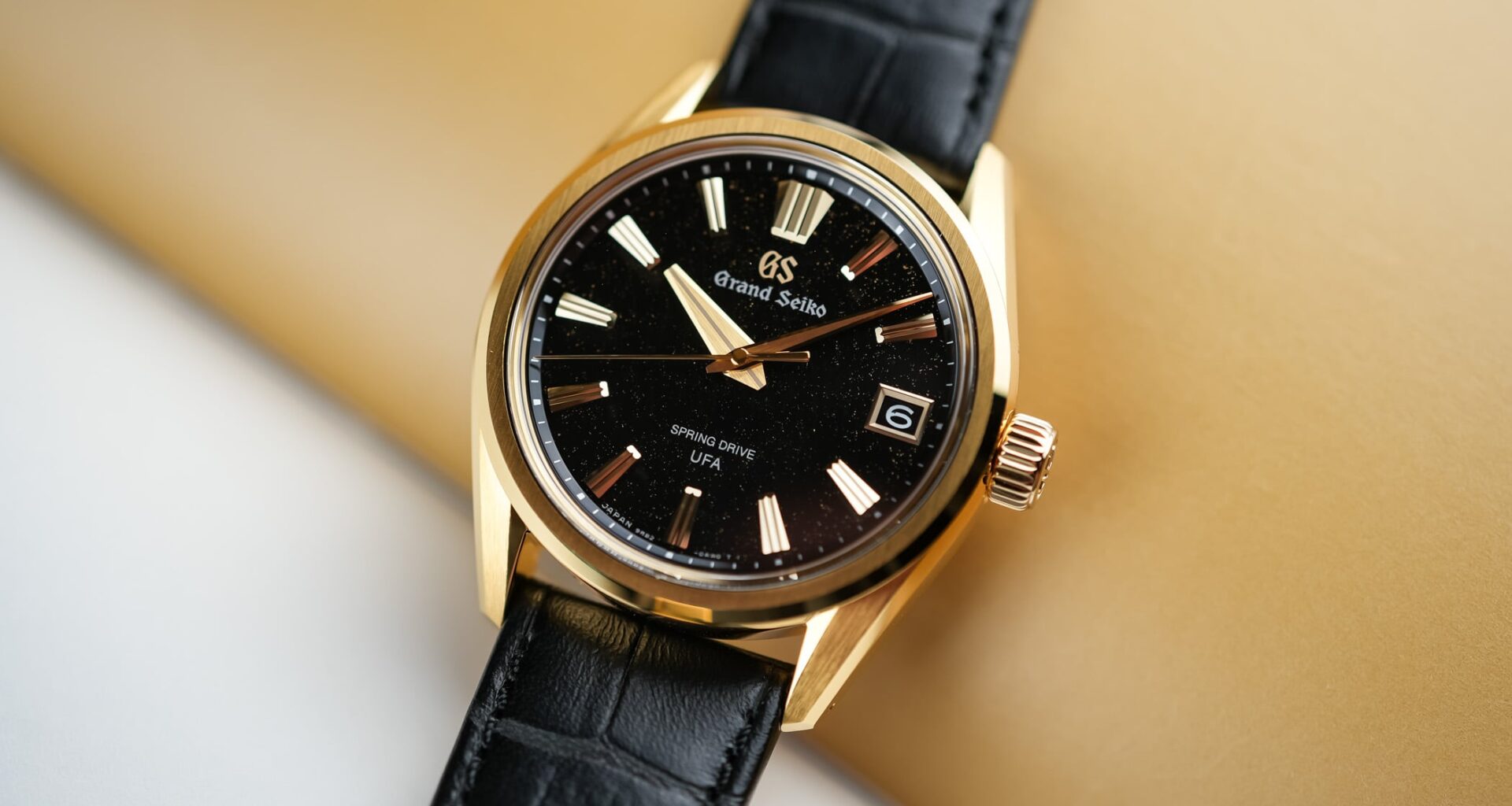 The Gold Grand Seiko Spring Drive UFA SLGB006 Ice Forest at Dawn