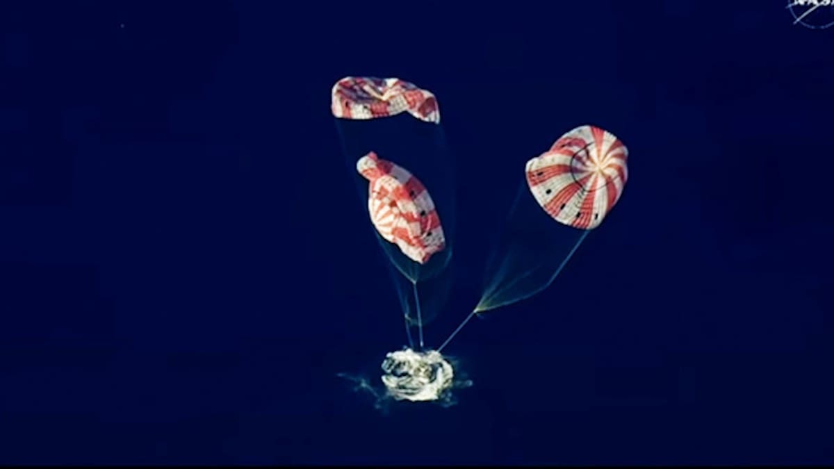 The Artemis 2 crew has landed after fiery re-entry to Earth splashdown