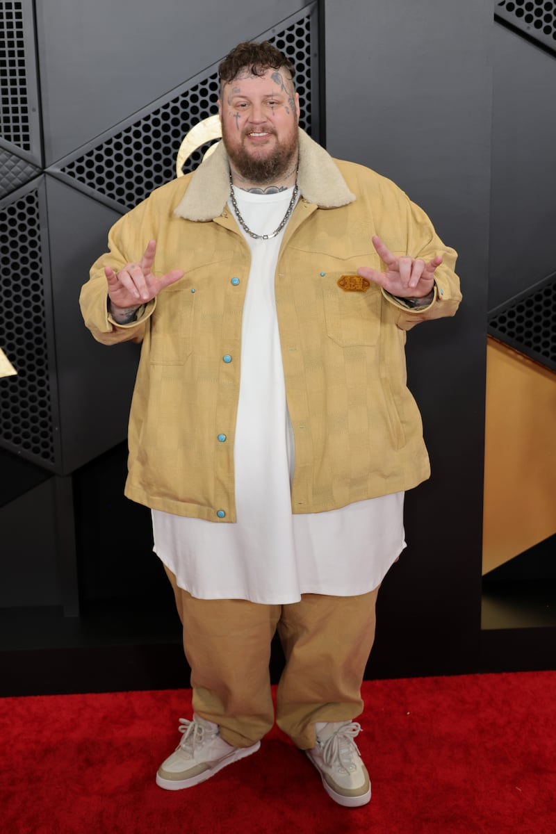 Jelly Roll at the 66th Grammy Awards on February 4, 2024.
