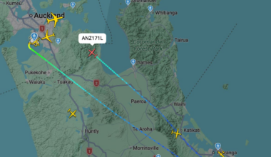 Air New Zealand Auckland to Gisborne flight NZ5171 diverted for safety checks