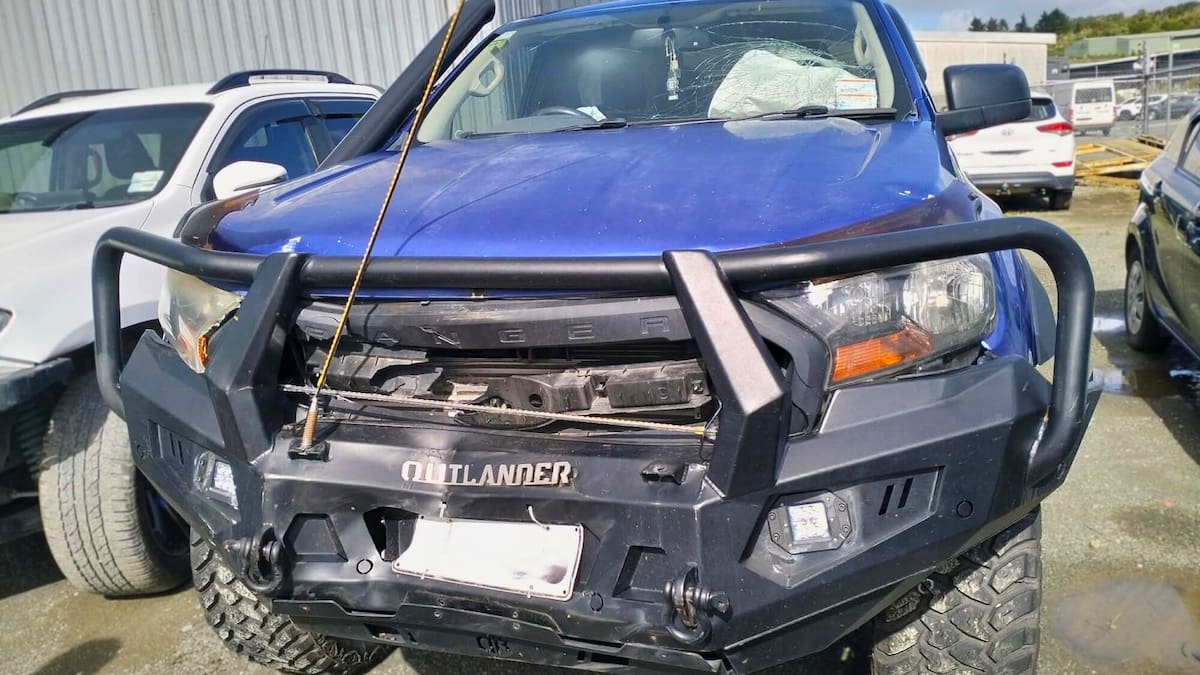 Whangārei Heads crash: Driver’s $25k ute written off by roaming cow