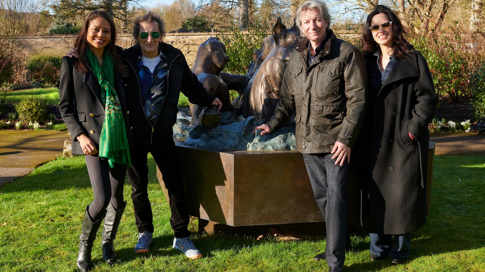 The sculpture made by a Stone! Ronnie Wood loans artwork to Wiltshire tourist attraction