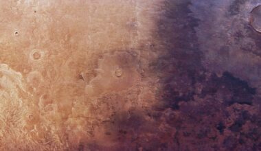 Picutre of the ash creeping across Utopia Planitia. Credit - ESA/DLR/FU Berlin