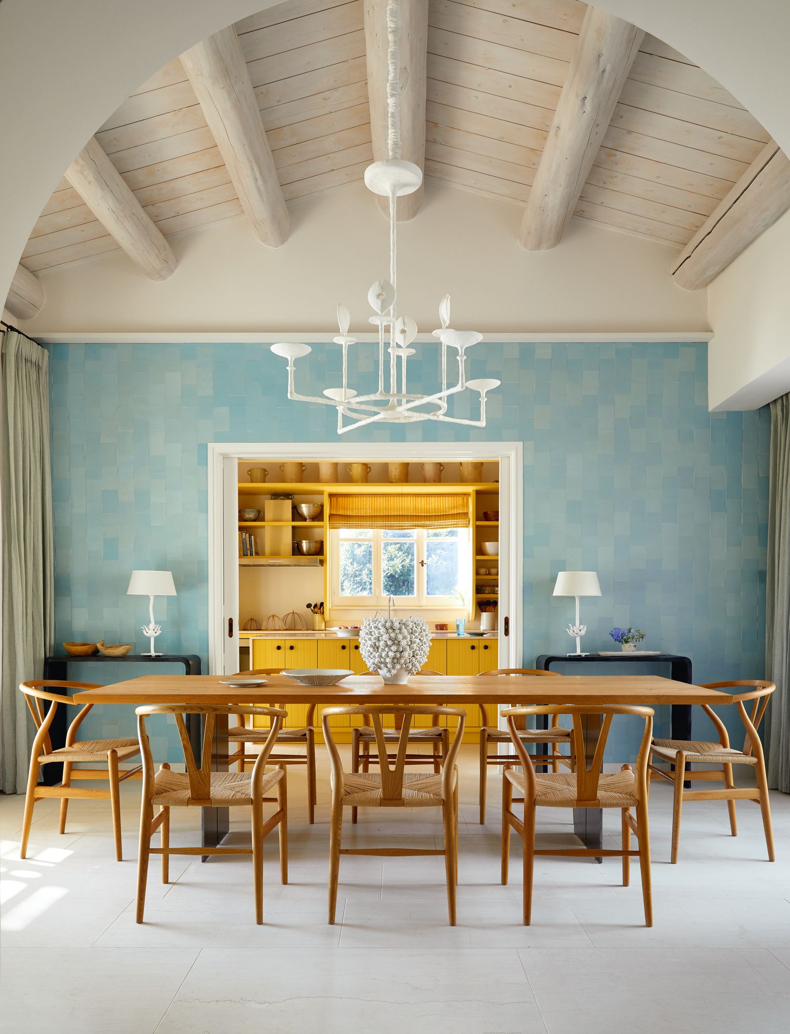 The dining room from Martin Hulbert's Grecian villa project.