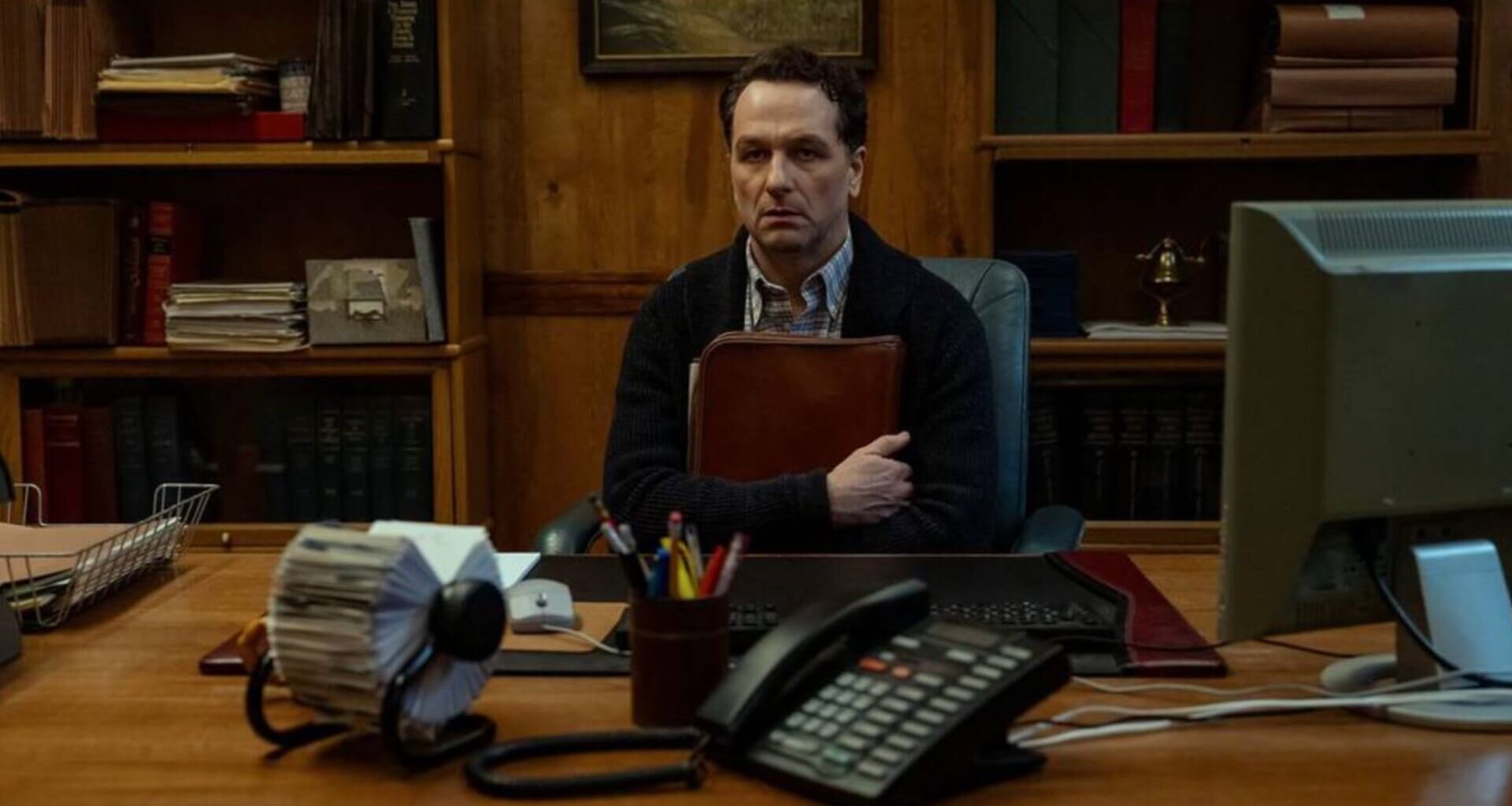 Matthew Rhys as mayor of a haunted island