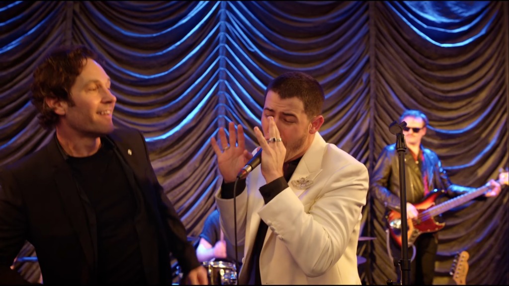 Nick Jonas steals Paul Rudd's song in Power Ballad trailer