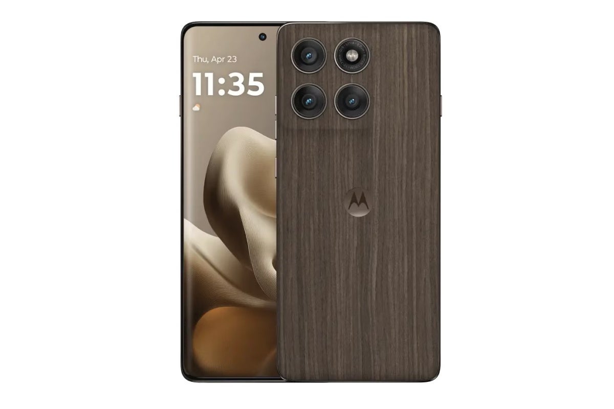 How cool does the Edge 60 Pro look in a Pantone Walnut colorway? | Image by Motorola - These flashy colors will certainly be among the key Motorola Edge 70 Pro and Razr 70 Ultra strengths