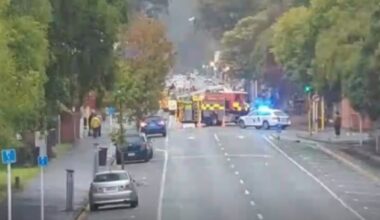 Fire in derelict Dunedin building closes State Highway 1