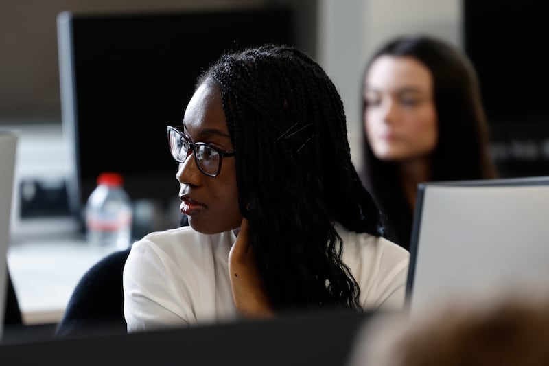 Student Mercy Igbinosun at the computer sciences department at TUD Tallaght. Photograph: Nick Bradshaw