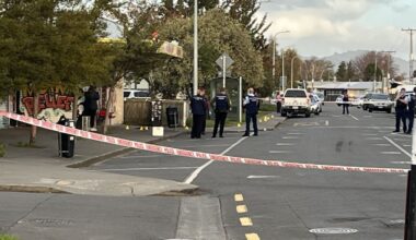Armed police surround suburban Hastings shops after stabbing, one critically injured