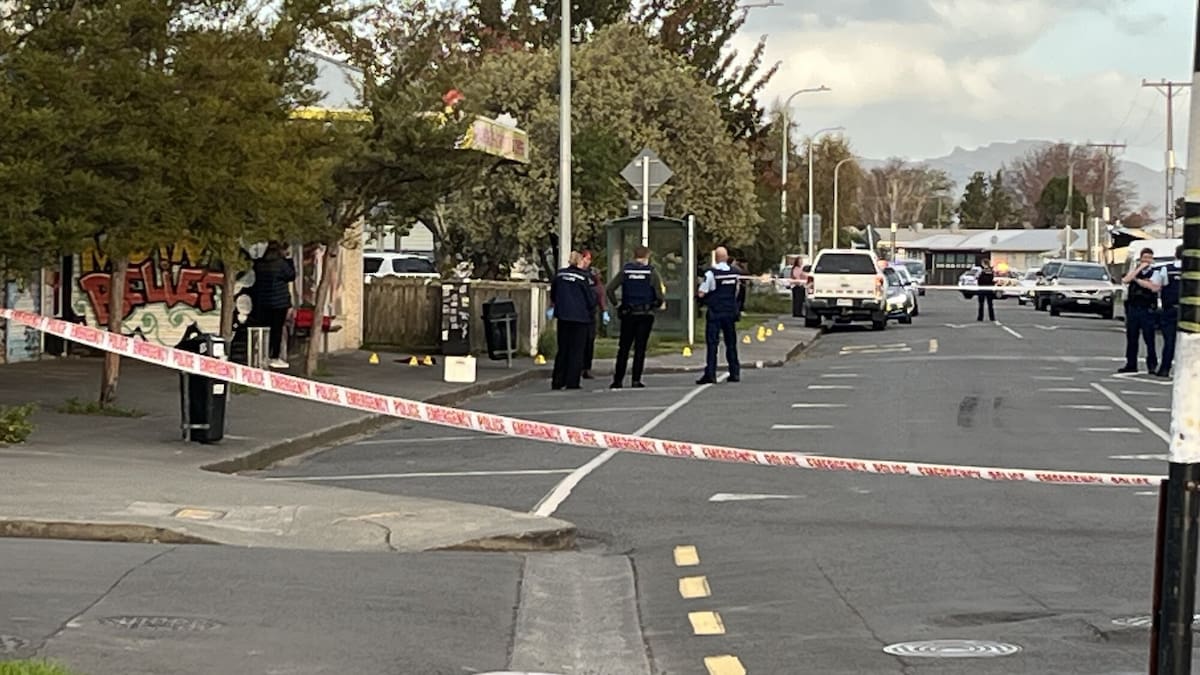 Armed police surround suburban Hastings shops after stabbing, one critically injured