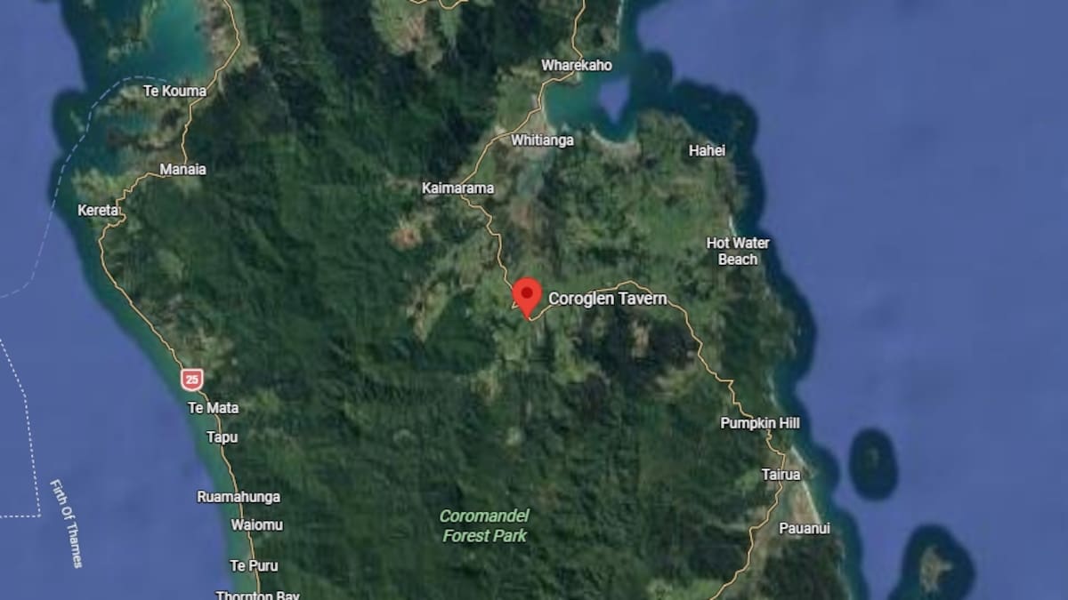 Armed police operation closes highway near Coroglen Tavern in Coromandel