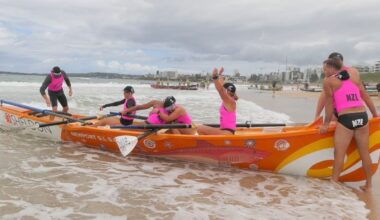 Surf boat racing: Oar Blacks ride the ocean to landmark first win over Australia