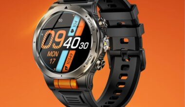 Rogbid SpinX smartwatch has built-in scroll wheel and tactical flashlight
