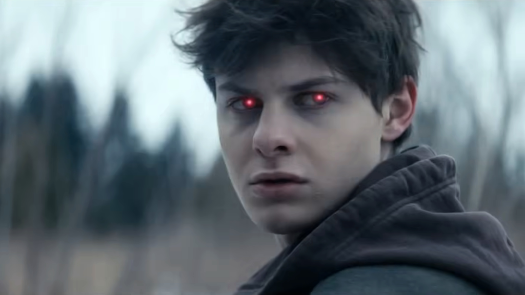 Ryan with his eyes glowing red in The Boys Season 5