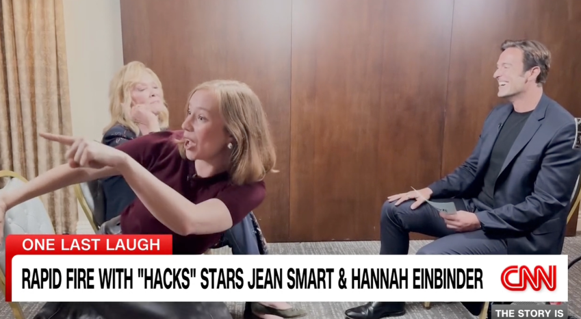 CNN's interview with the 'Hacks' stars descended into chaos after Jean Smart's surprising pick