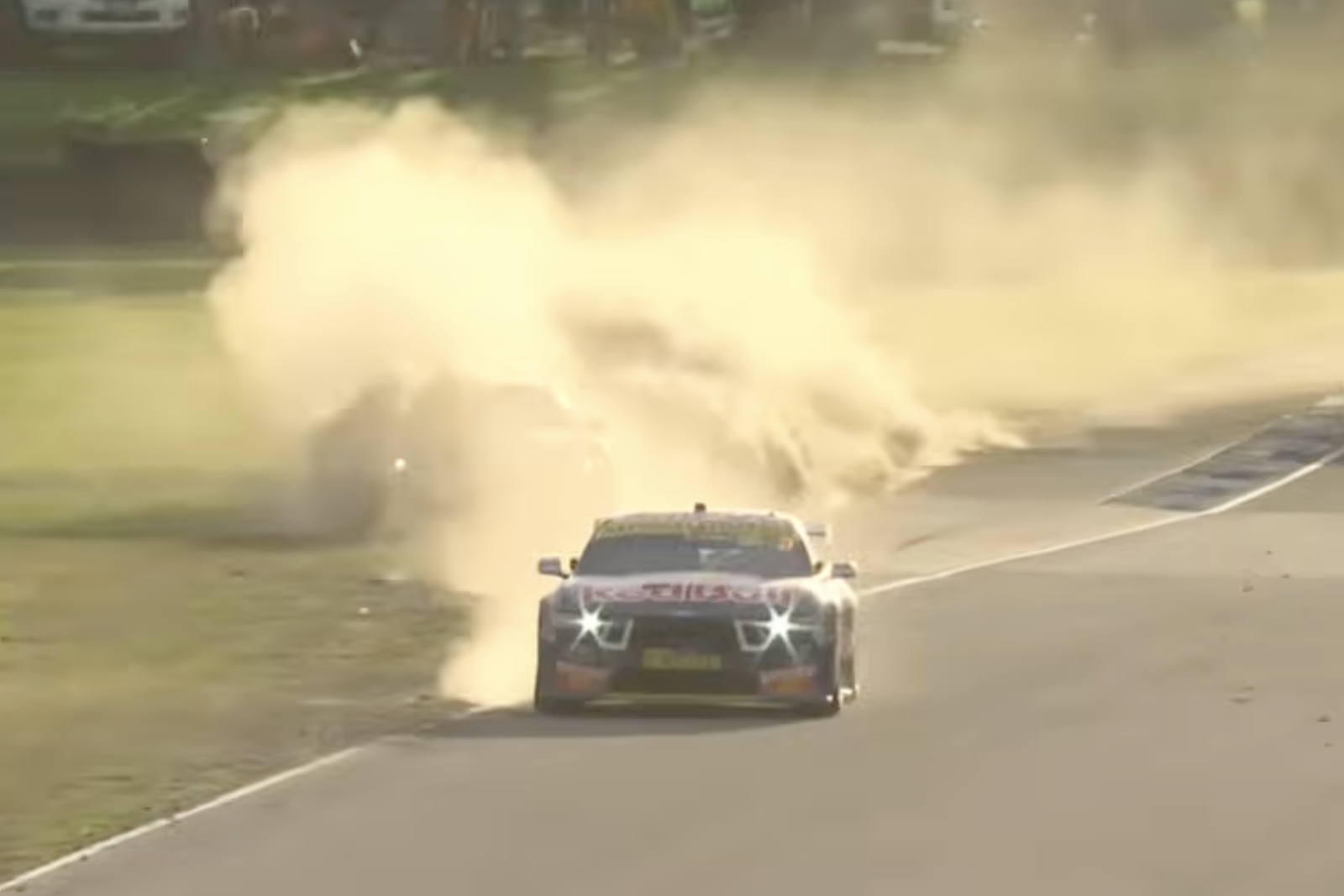 Drivers fly blind as dust, rocks cover Christchurch track