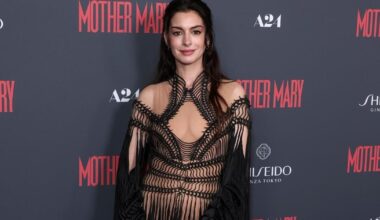 Anne Hathaway's Sheer Iris Van Herpen Cutout Gown Is Almost All Strings
