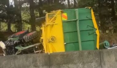 SH1 crash at Pōkeno: Road reopened after tractor blocks southbound lanes