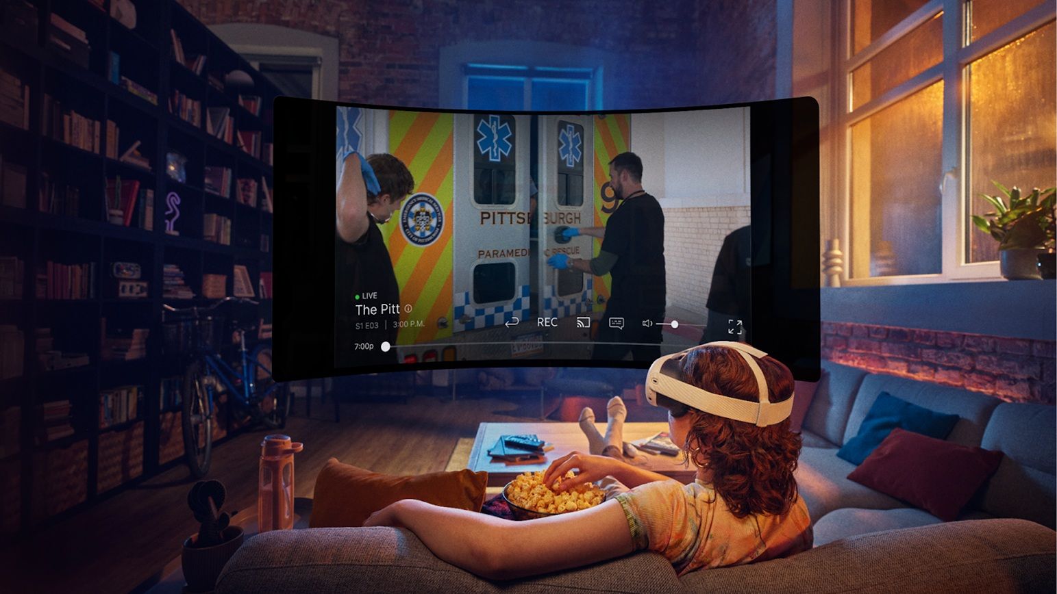 DIRECTV running on Meta Quest