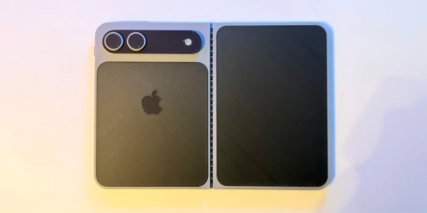 You can 3D print a mockup of the iPhone Fold, with an asterisk | Photo shown